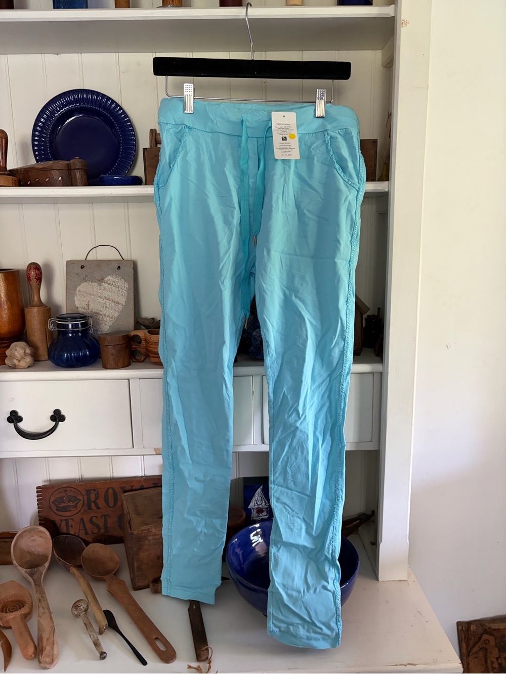 Light Blue women’s Casual Drawstring Pants